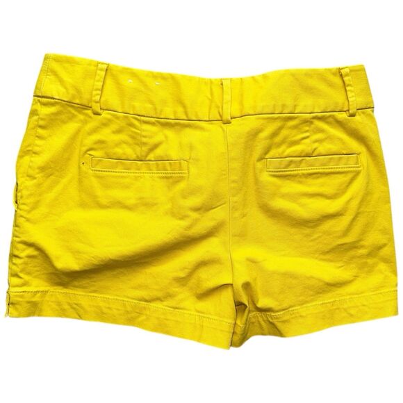 LOFT Size 4 Yellow Chino Riviera Shorts Coastal Chic Preppy Clean Girl - Picture 3 of 10